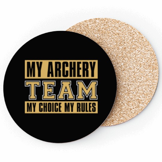 Archery Archer Bowman Coasters