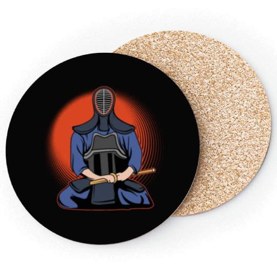 Kendo Master Kenjutsu Bamboo Swords Japanese MMA Coasters