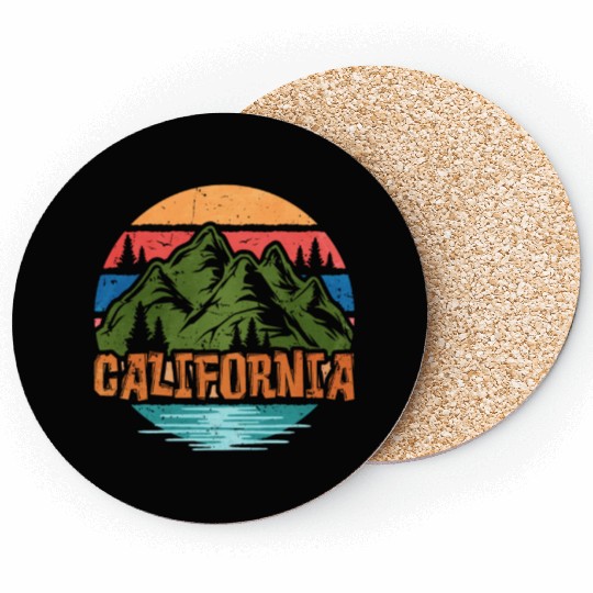 Retro California Surfen Fun Coasters