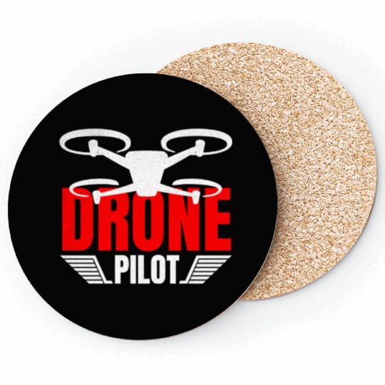 Drone Drone Pilot Drone Operator Quadrocopter Coasters