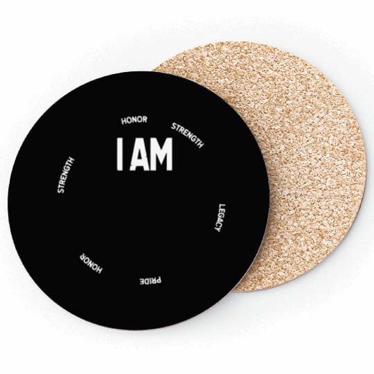 I AM BLACK HISTORY Coasters