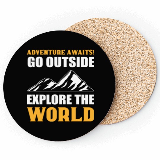 Explore the World Courageous Person Gift Coasters