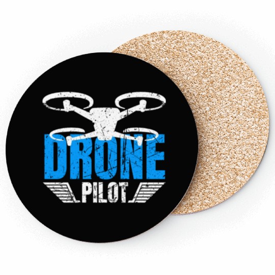 Drone Drone Pilot Drone Operator Quadrocopter Coasters