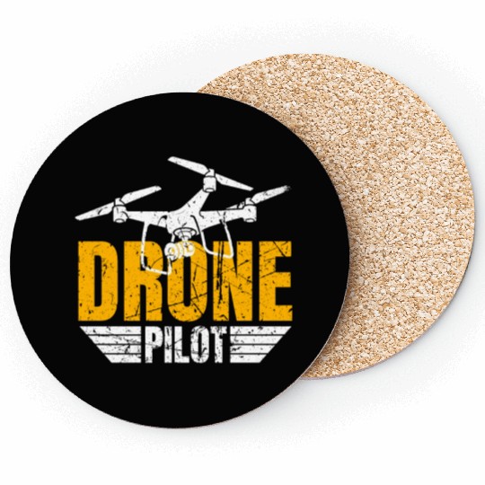 Drone Drone Pilot Drone Operator Quadrocopter Coasters