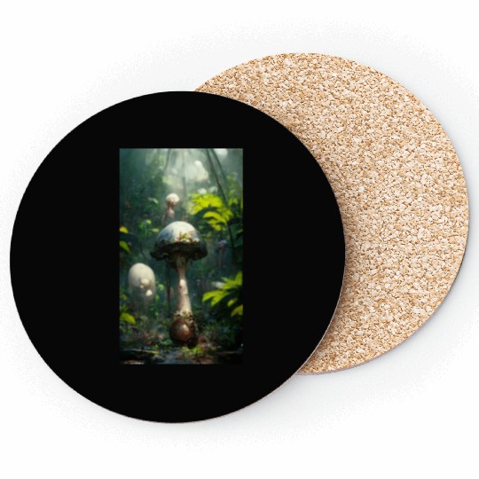 Mushrooms in the jungle. Unusual mushrooms in the Coasters