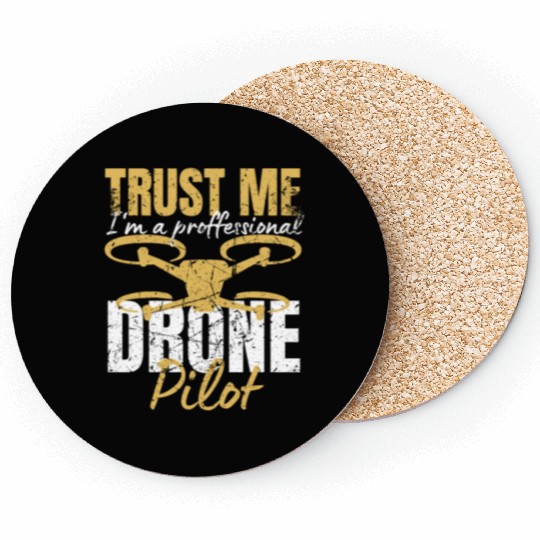 Drone Drone Pilot Drone Operator Quadrocopter Coasters