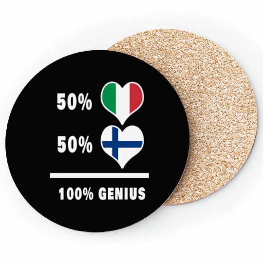 Italy and Finland genius / gift Coasters