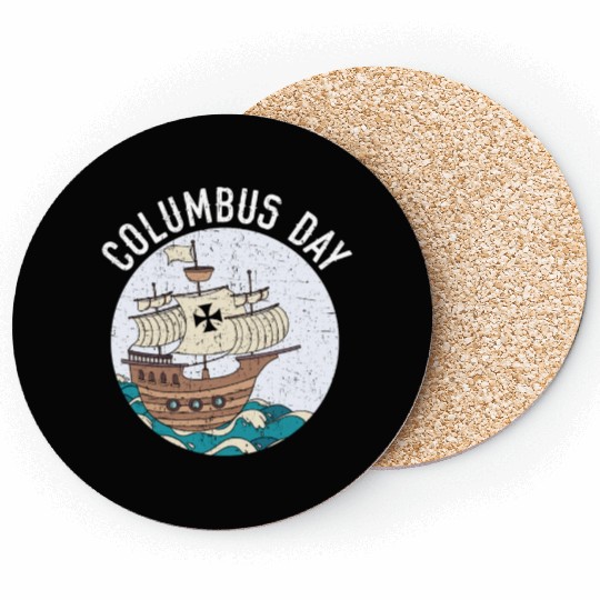 Columbus Day Christopher Columbus Italian American Coasters