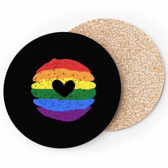 Lgbtq Gay Pride Month Rainbow Love Is Love Coasters