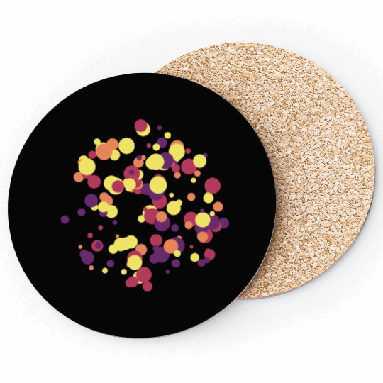 abstract circles pattern Coasters