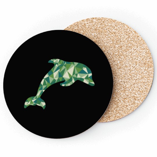 the dolphin green Coasters