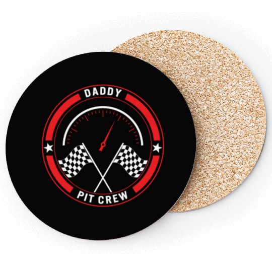 Daddy Pit Crew Coasters, Father's Day Gift Race Day