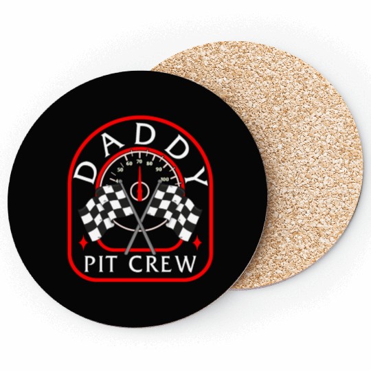 Daddy Pit Crew Coasters, Father's Day Gift Race Day
