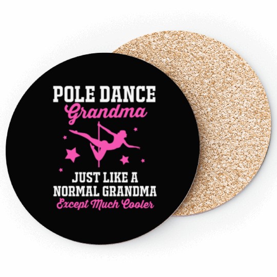 Grandmothers Day Pole Dancer Pole Dance Grandma Coasters