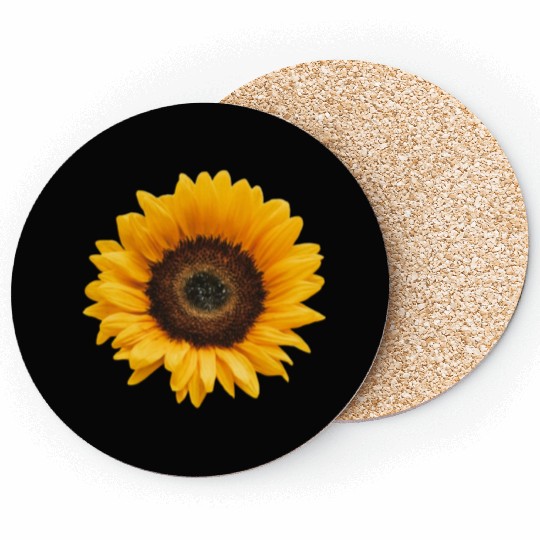 Sunflower Sun Flower Garden Floral Womens Fall Coasters