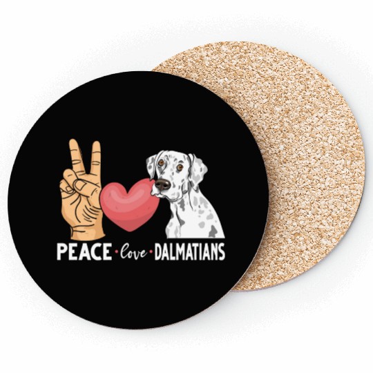 Cute Dalmatian Dog Lover Coasters