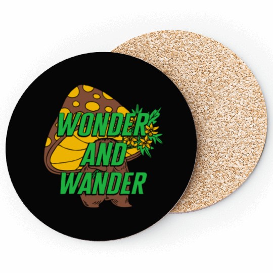 Fungi Coasters, Wonder And Wander Coasters, Funny Healthy