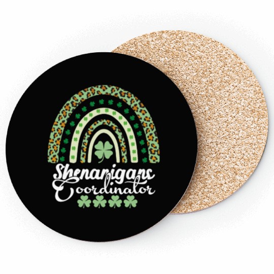 Shenanigans Coordinator Matching Teacher Rainbow Coasters