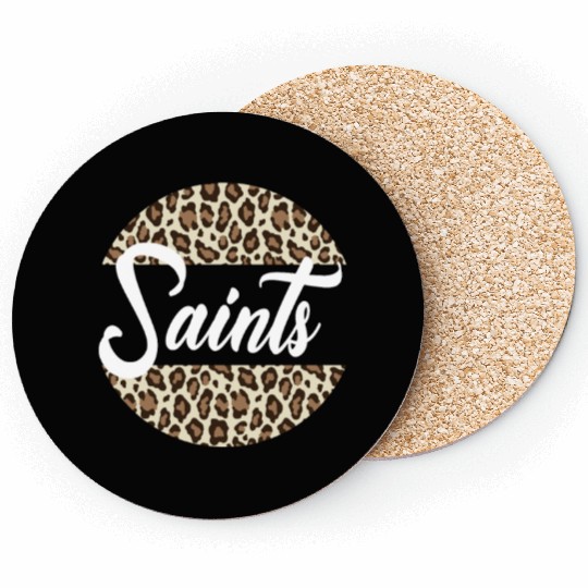 Saints High School Mascot Sports Team Women's Coasters