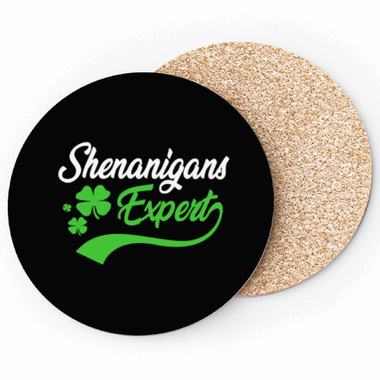 Shenanigans Expert Funny St Patrick Day Coasters