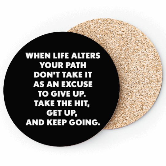 never give up Coasters