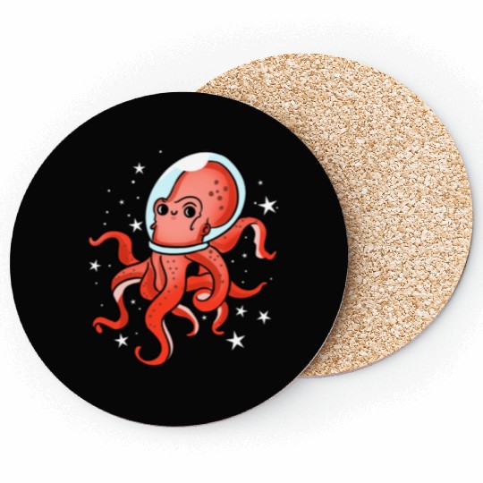 Octopus Astronaut For Octopus Lover Coasters