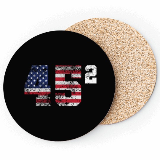 Trump 45 Squared Republican Coasters