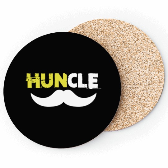 Huncle Eroded Yellow Coasters