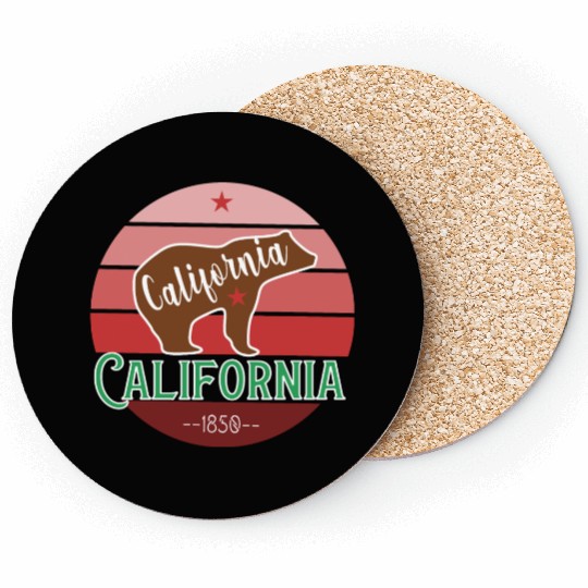 California Bear Flag Coasters