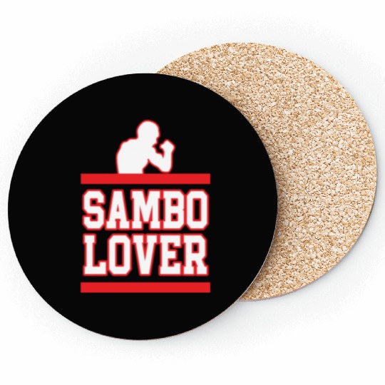 Sambo Lover Martial Arts Fighter Coach Training Coasters