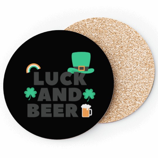 St. Patrick's Day Luck and Beer Coasters