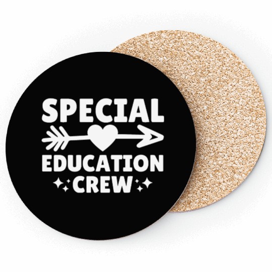 Special Education Crew Teacher Team Coasters