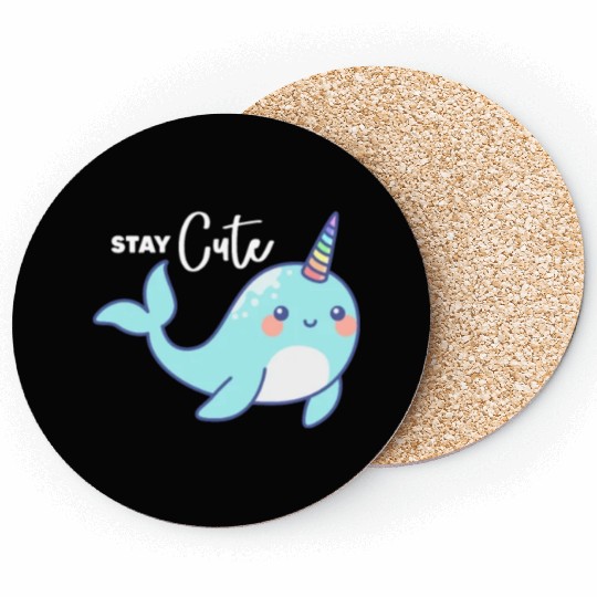Stay Cute, Narwhal Coasters