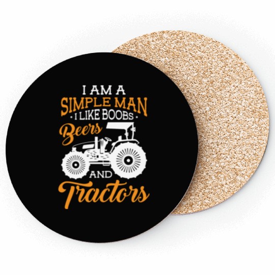 Tractor Agriculture Nature Tractors Coasters