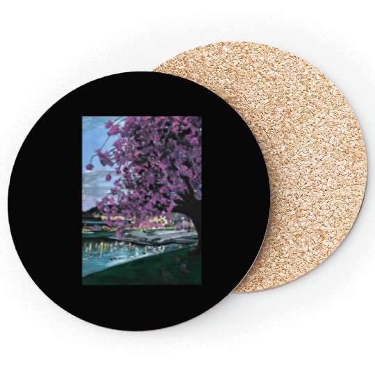 Festplass Swans and Cherry Flowers week 17 Coasters