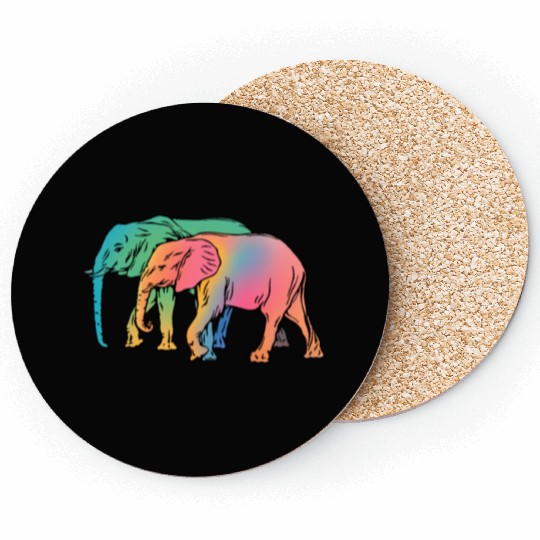 Accept me as I am. Elephants on a walk in wild Coasters