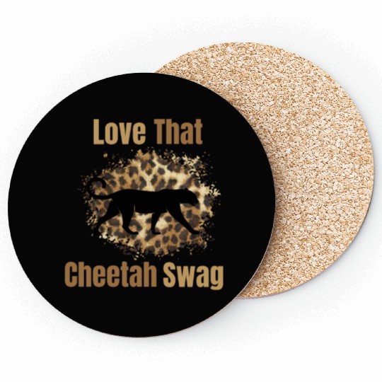 Love That Cheetah Swag Coasters