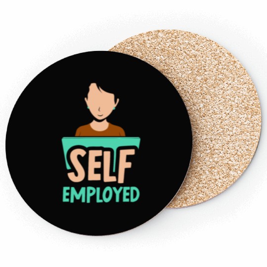 Self Employed Mom Job Work Boss Freelancer Coasters