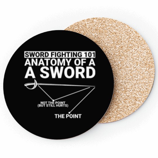 Sword Fighting 101 Anatomy Of A Sword 2 Coasters