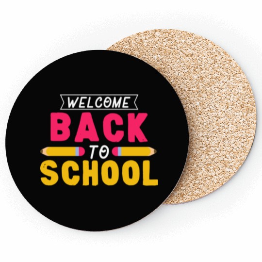 Back To School Students Teachers Coasters