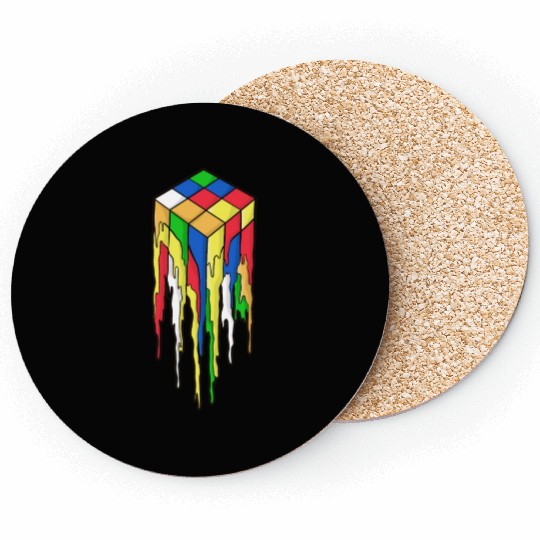 Magic Melting Cube Retro Coasters