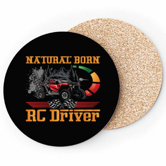 Natural Born RC car Driver Racer Remote Controlled Coasters