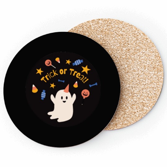 Cute Halloween ghost Coasters