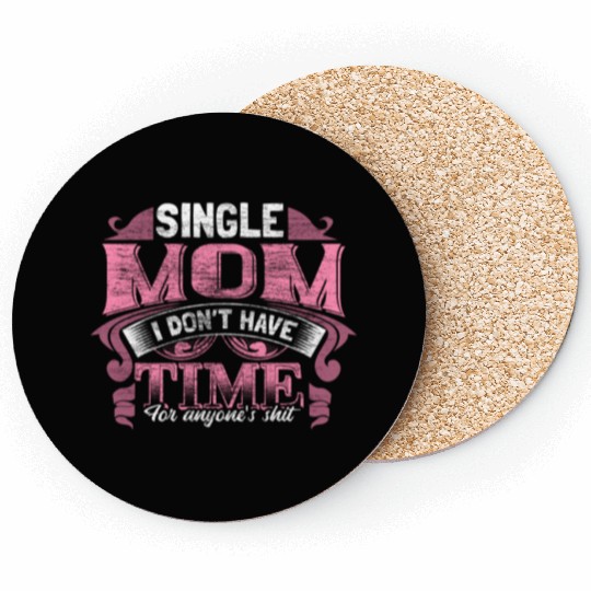 Single Mother Mom Son Gift Idea Coasters
