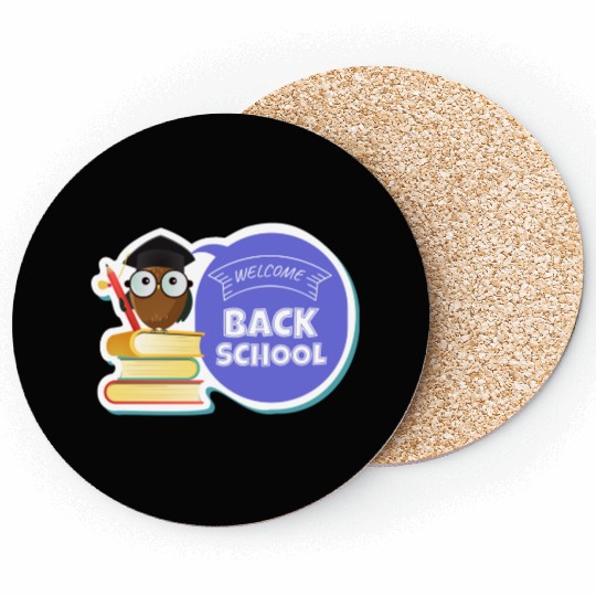 Back to School Sticker Coasters