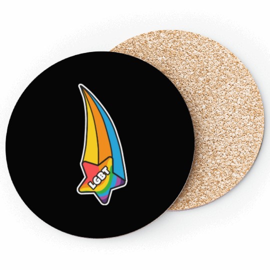Pride Month LGBTQ Sticker Coasters