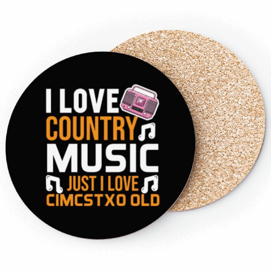 I love Country Music Coasters