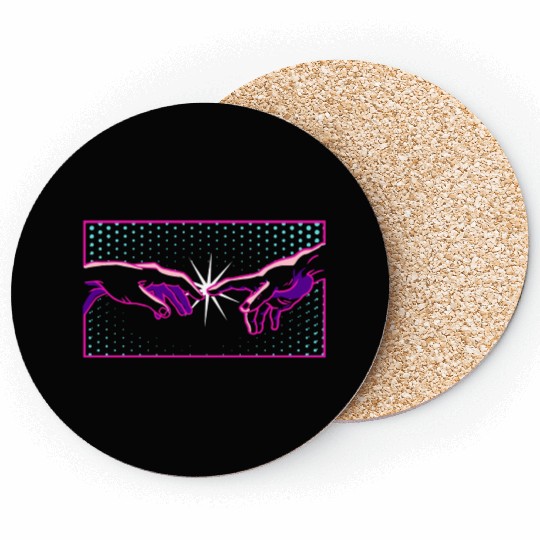 The Creation Of Adam Michelangelo Coasters