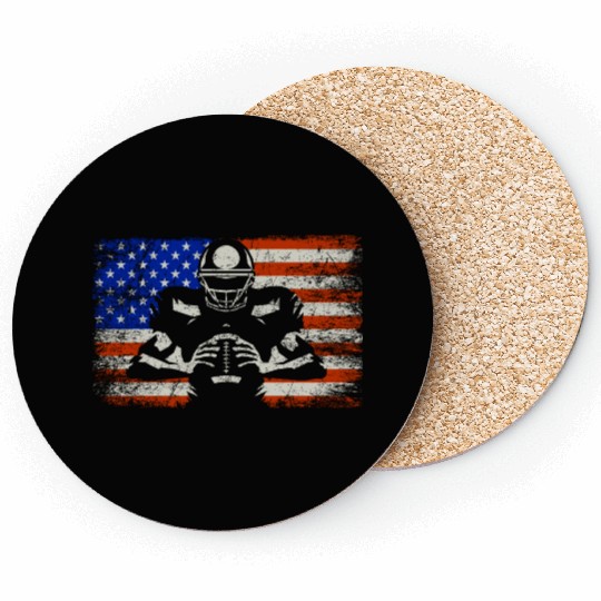 US Football Player Coach American Football Coasters