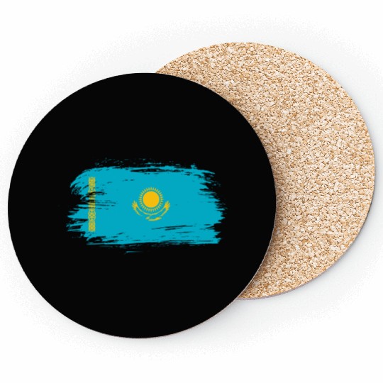 Kazakhstan flag Coasters